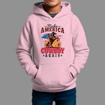 Moletom Canguru Infantil Basico Masculino Casual Estiloso Inverno Capuz e Bolso America Cowboy Moletom Canguru Infantil Basico Masculino Casual Estiloso Inverno Capuz e Bolso America Cowboy