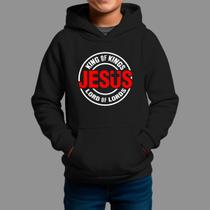 Moletom Canguru Infantil Basico Masculino Casual Estiloso Tecido Macio King Of King