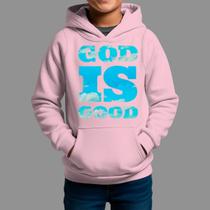 Moletom Canguru Infantil Basico Masculino Casual Inverno Blusa De Frio Tecido Macio God Is
