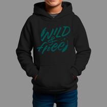 Moletom Canguru Infantil Basico Masculino Casual Moda Country Inverno Capuz e Bolso Wild Free