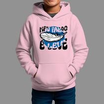 Moletom Canguru Infantil Basico Masculino Casual Moda Religiosa Tecido Macio Meu Fardo Leve