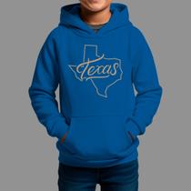 Moletom Canguru Infantil Basico Masculino Moda Country Tecido Macio Texas State