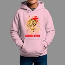Moletom Canguru Infantil Basico Masculino Moda De Rua Inverno Blusa De Frio Tecido Macio Bushido Sprit