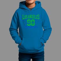 Moletom Canguru Infantil Basico Masculino Streetwear Casual Inverno Blusa De Frio Tecido Macio Los Angeles 90