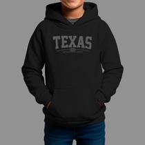 Moletom Canguru Infantil Basico Masculino Streetwear Casual Moda De Rua Inverno Blusa De Frio Texas