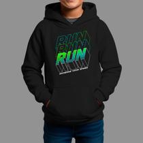 Moletom Canguru Infantil Basico Masculino Streetwear Casual Tecido Macio Run
