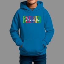 Moletom Canguru Infantil Basico Masculino Streetwear Moda De Rua Inverno Blusa De Frio Tecido Macio Blessed