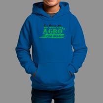 Moletom Canguru Infantil Basico Moda Country Inverno Capuz e Bolso Tecido Macio Orgulho Agro
