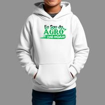 Moletom Canguru Infantil Basico Moda Country Inverno Capuz e Bolso Tecido Macio Orgulho Agro