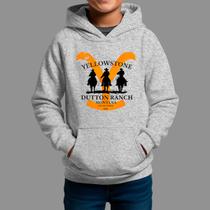 Moletom Canguru Infantil Basico Moda Country Tecido Macio Yellow Stone