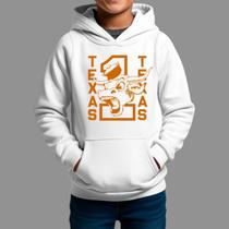 Moletom Canguru Infantil Basico Moda De Country confortável Inverno Capuz e Bolso Tecido Macio Texas Boi