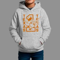 Moletom Canguru Infantil Basico Moda De Country confortável Inverno Capuz e Bolso Tecido Macio Texas Boi