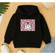 Moletom Canguru Infantil Com Bolso E Capuz Estampa Xoxo Beijinhos Menina Fofa Agasalho Frio Escola Moletom Canguru Infantil Com Bolso E Capuz Estampa Xoxo Beijinhos Menina Fofa Agasalho Frio Escola