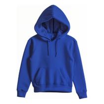 Moletom Canguru Infantil Com Capuz Liso Unissex Várias Cores