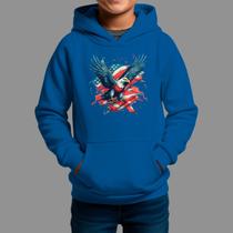 Moletom Canguru Infantil Country Moda Country Inverno Capuz e Bolso Aguia Band