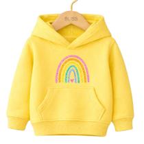 Moletom Canguru Infantil Estampa Arco Iris 1016 Confortável Casual Dia a Dia Qualidade
