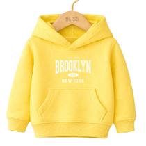 Moletom Canguru Infantil Estampa Brooklyn USA NEW 2021 Volta ás Aulas Passeio Estiloso