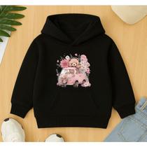 Moletom Canguru Infantil Estampa Combi Rosa Ursinho Fofo Delicado Feminino Menina Garota Lindo Crech Moletom Canguru Infantil Estampa Combi Rosa Ursinho Fofo Delicado Feminino Menina Garota Lindo Crech