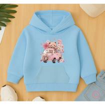 Moletom Canguru Infantil Estampa Combi Rosa Ursinho Fofo Delicado Feminino Menina Garota Lindo Crech Moletom Canguru Infantil Estampa Combi Rosa Ursinho Fofo Delicado Feminino Menina Garota Lindo Crech