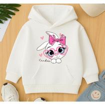 Moletom Canguru Infantil Feminino Coelha Cutie Menina Garota Mocinha Linda Agasalho Frio Escola Moletom Canguru Infantil Feminino Coelha Cutie Menina Garota Mocinha Linda Agasalho Frio Escola