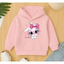 Moletom Canguru Infantil Feminino Coelha Cutie Menina Garota Mocinha Linda Agasalho Frio Escola