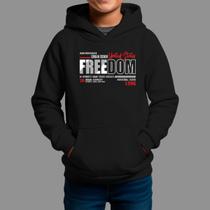 Moletom Canguru Infantil Masculino Streetwear Casual Confortável Inverno Blusa De Frio Freedon