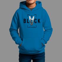 Moletom Canguru Infantil Masculino Streetwear Casual Estiloso Inverno Blusa De Frio Black