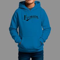 Moletom Canguru Infantil Masculino Streetwear Casual Estiloso Tecido Macio Florida