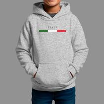 Moletom Canguru Infantil Masculino Streetwear Moda De Rua Inverno Blusa De Frio Italy