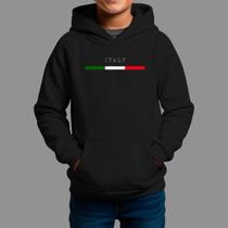 Moletom Canguru Infantil Masculino Streetwear Moda De Rua Inverno Blusa De Frio Italy