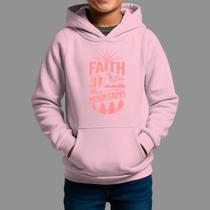 Moletom Canguru Infantil Religiosa Casual Moda Religiosa Inverno Blusa De Frio Tecido Macio Faith Can