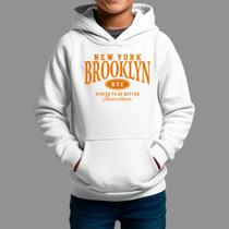 Moletom Canguru Infantil Streetwear Basico Casual Confortável Inverno Blusa De Frio Nyc