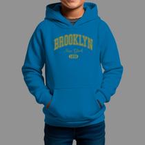 Moletom Canguru Infantil Streetwear Basico Casual Confortável Tecido Macio Brooklin