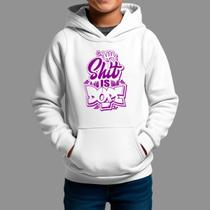 Moletom Canguru Infantil Streetwear Basico Casual Estiloso Inverno Blusa De Frio Tecido Macio Shut