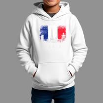 Moletom Canguru Infantil Streetwear Basico Casual Estiloso Tecido Macio Paris Bandeira Moletom Canguru Infantil Streetwear Basico Casual Estiloso Tecido Macio Paris Bandeira
