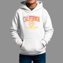 Moletom Canguru Infantil Streetwear Basico Casual Inverno Blusa De Frio Tecido Macio California West