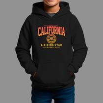 Moletom Canguru Infantil Streetwear Basico Casual Inverno Blusa De Frio Tecido Macio California West