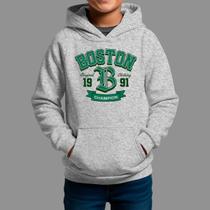 Moletom Canguru Infantil Streetwear Basico Casual Moda De Rua Inverno Blusa De Frio Tecido Macio Boston