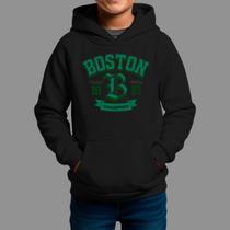 Moletom Canguru Infantil Streetwear Basico Casual Moda De Rua Inverno Blusa De Frio Tecido Macio Boston