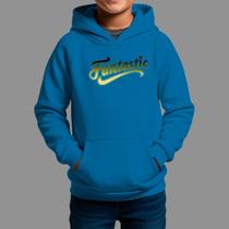 Moletom Canguru Infantil Streetwear Basico Moda De Rua Confortável Inverno Blusa De Frio Tecido Macio Fentastic