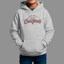 Moletom Canguru Infantil Streetwear Casual Confortável Inverno Blusa De Frio Tecido Macio California