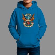 Moletom Canguru Infantil Streetwear Casual Confortável Tecido Macio Eagles