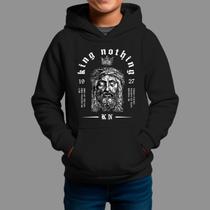 Moletom Canguru Infantil Streetwear Moda De Rua Tecido Macio Nothing