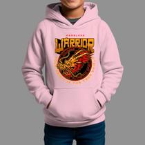 Moletom Canguru Infanto Juvenil Algodão Casual Confortável Inverno Blusa De Frio Warrior
