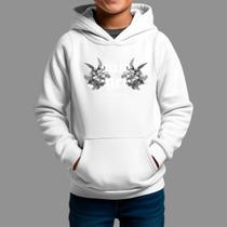 Moletom Canguru Infanto Juvenil Algodão Casual Moda De Rua Inverno Blusa De Frio Tecido Macio Los angels