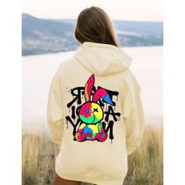 Moletom Canguru Keep Your Voiced Down (COSTAS) Com Capuz E Bolso Casaco Feminino Masculino Flanelado