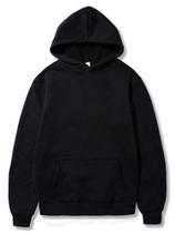 Moletom Canguru Liso Blusa de Frio Capuz e Bolso Masculino e Feminino