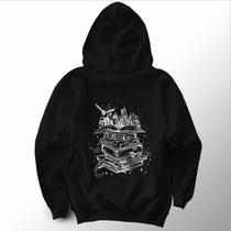 Moletom Canguru Livros Harry, Casas Hp