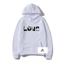Moletom Canguru Love Cat Pets Blusa Capuz e Bolso Unissex