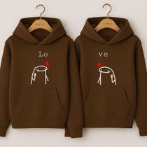 Moletom Canguru Love Florck Coração Agasalho De Frio Com Bolsos E Capuz Moletom Canguru Love Florck Coração Agasalho De Frio Com Bolsos E Capuz